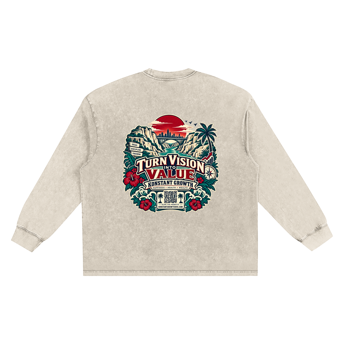 Konstant Growth Vintage — Snow Washed Frayed Edge T-Shirt