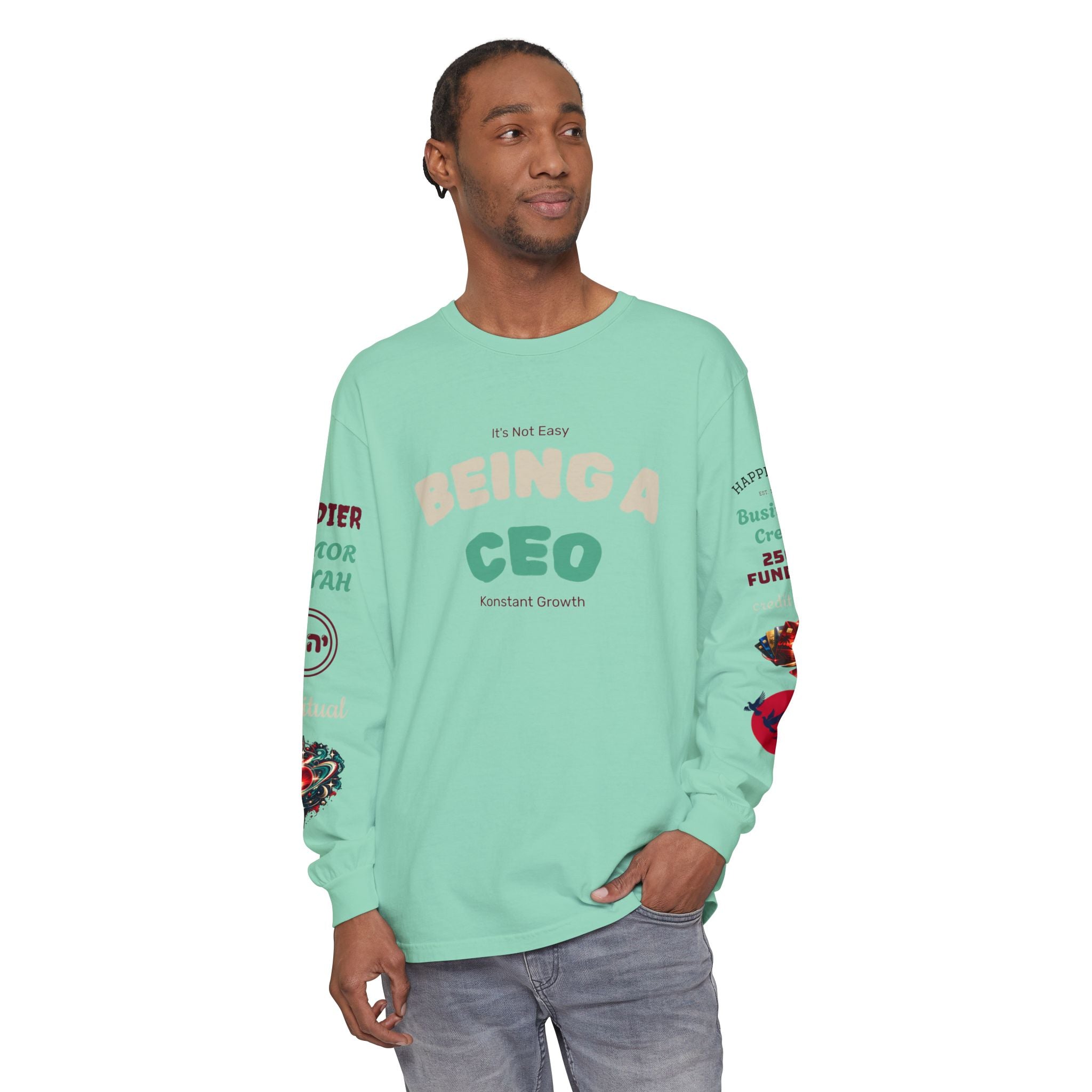 Konstant Growth Vintage Wash Long Sleeve | Premium Entrepreneur T-Shirt