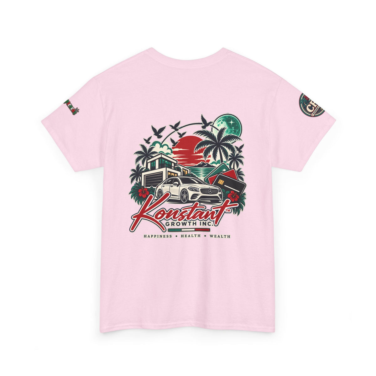 Copy of Konstant Growth Inc. Tee — Retro Car & Palm Beach Graphic T-Shirt