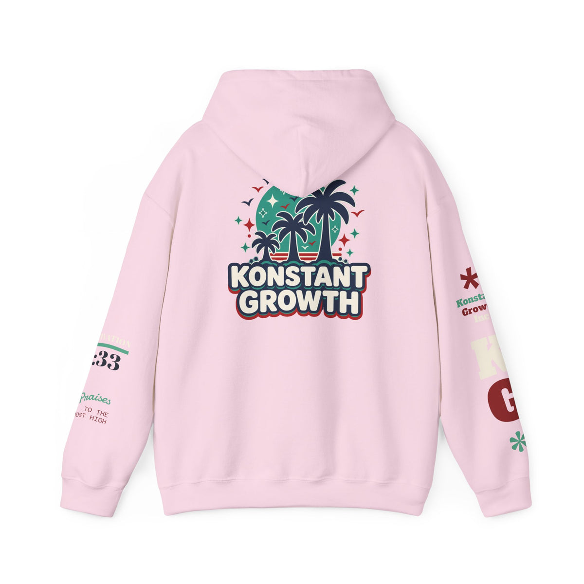 Konstant Growth Hoodie — Retro Palm Tree Graphic Sweatshirt