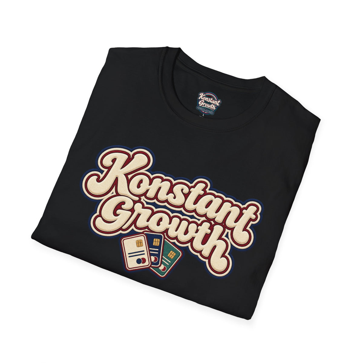 Konstant Growth T-Shirt — Retro Palm Sunset Design