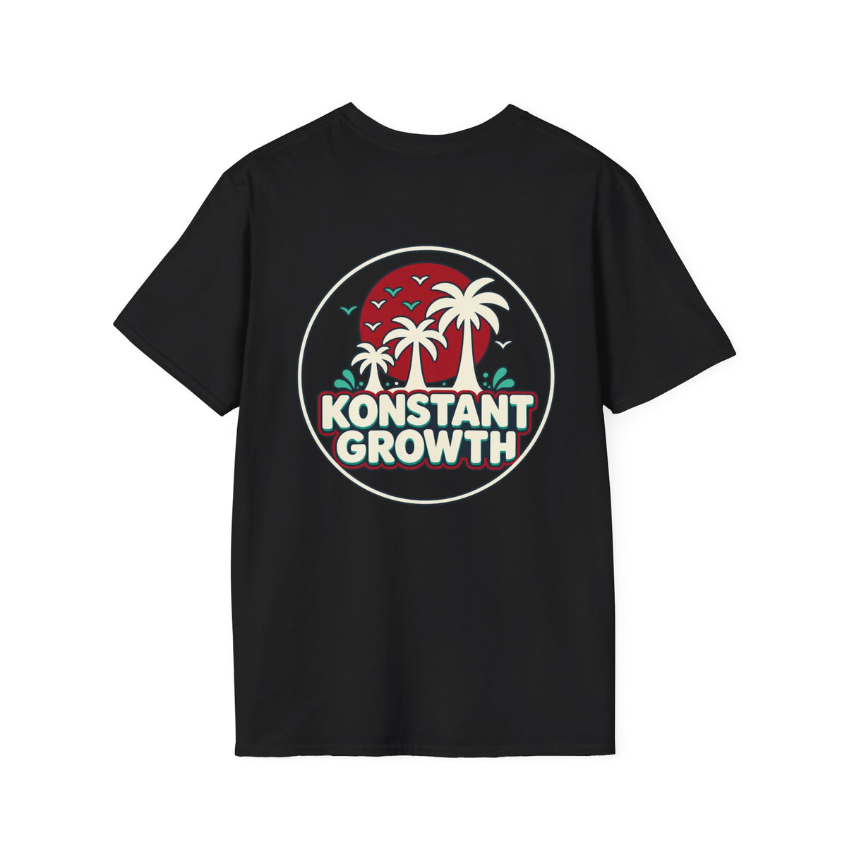Konstant Growth Retro Palm Sunset T-Shirt — Alternate Edition Printify