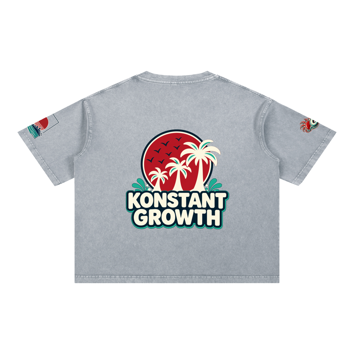 Mineral Wash Boxy Cotton T-Shirt ODMPOD