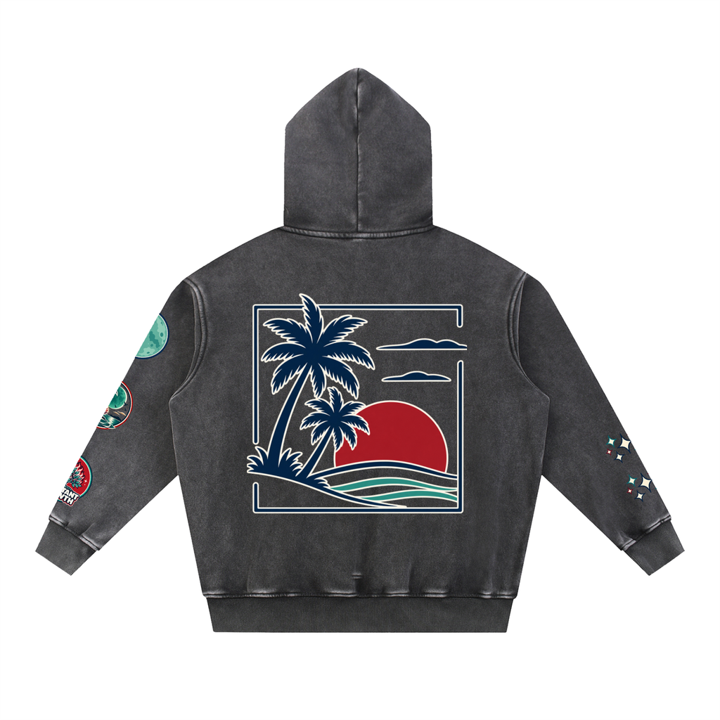Konstant Growth Vintage — Snow Wash Fleece Oversize Hoodie