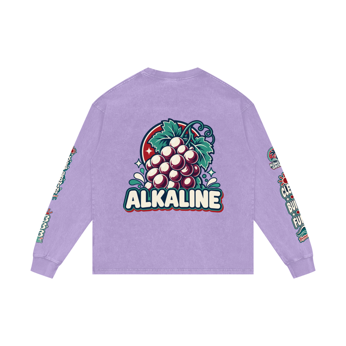 Acid Wash Oversize Long Sleeve T-Shirt