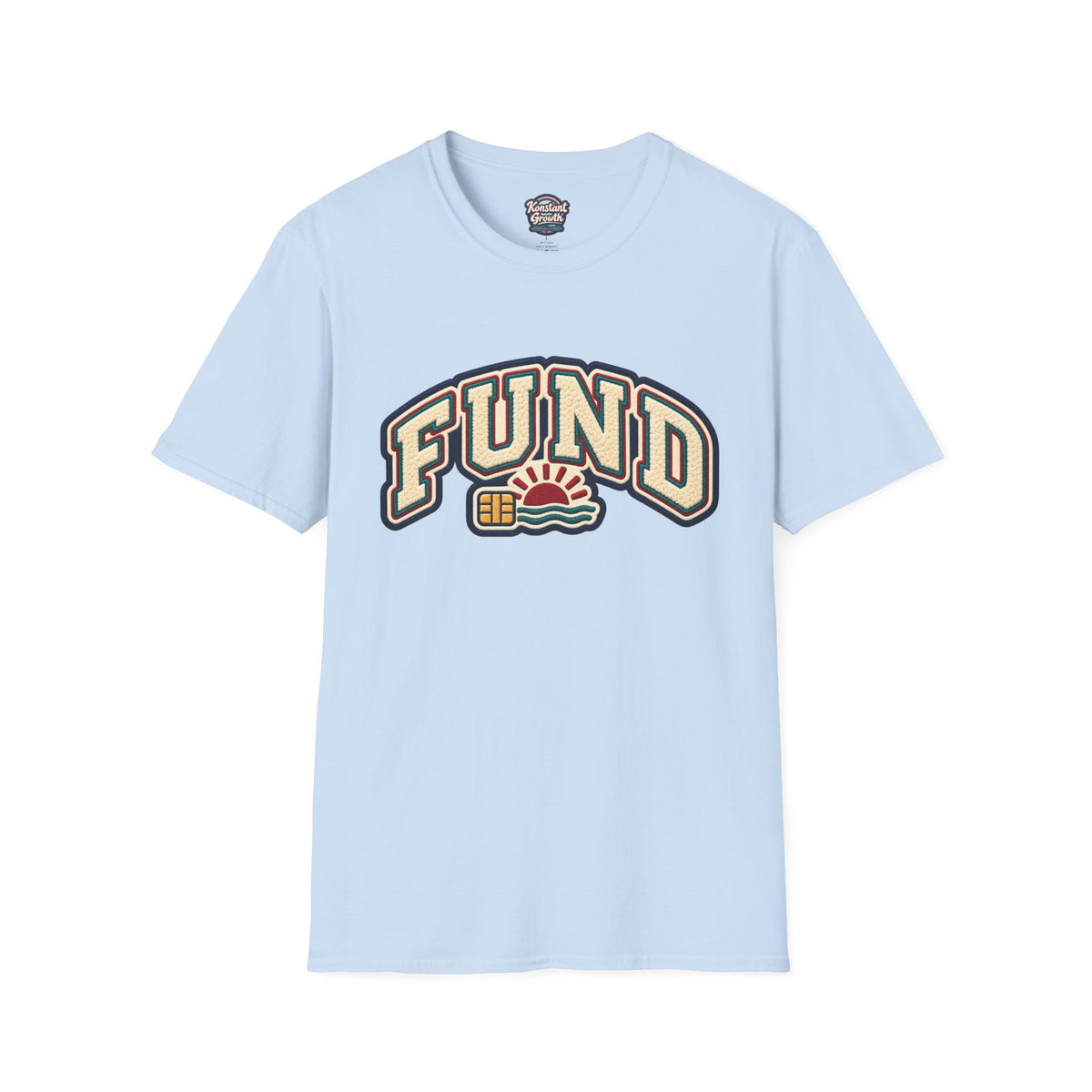 Fund & Grow Graphic T-Shirt — Retro Surf Floral Design Printify