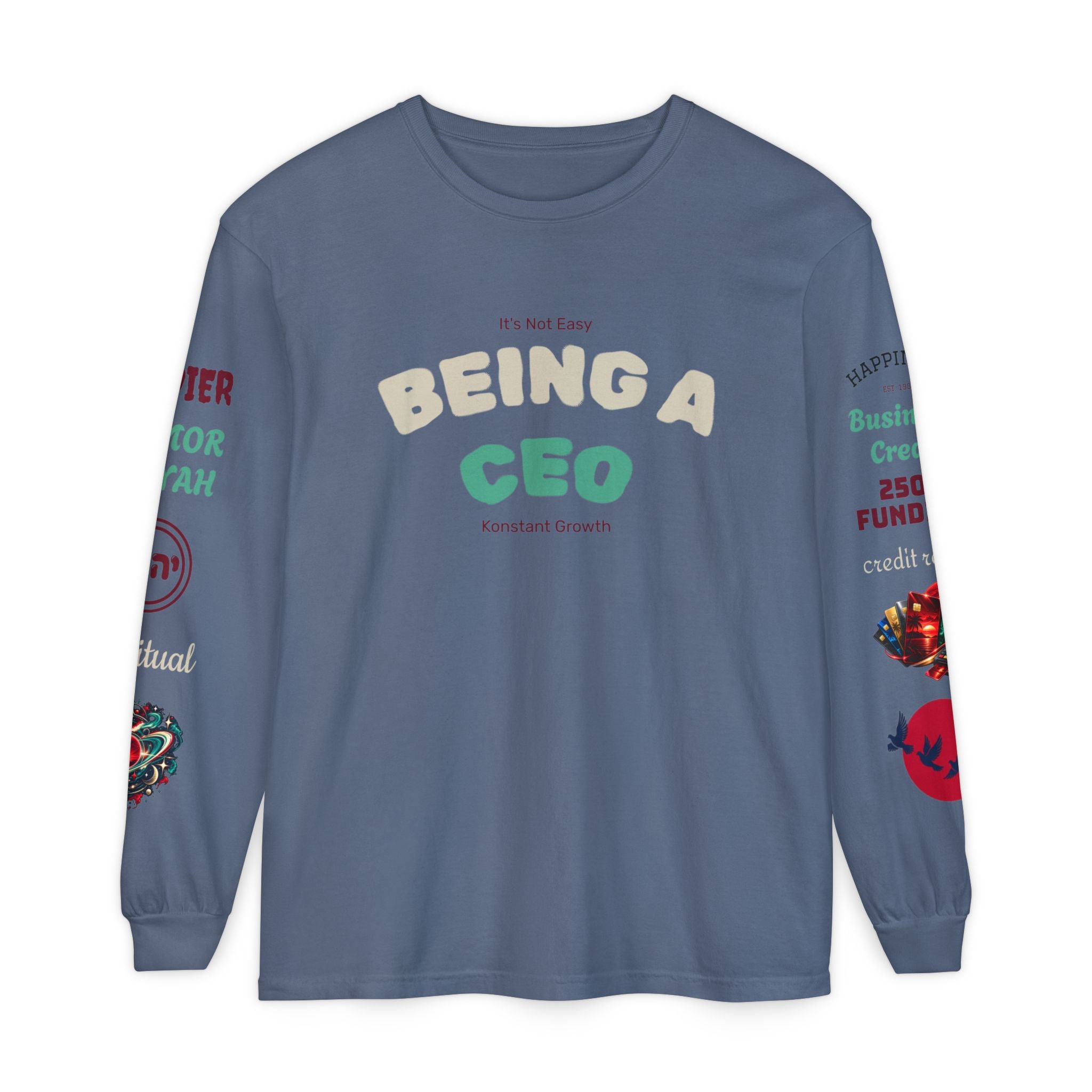 Konstant Growth Vintage Wash Long Sleeve | Premium Entrepreneur T-Shirt