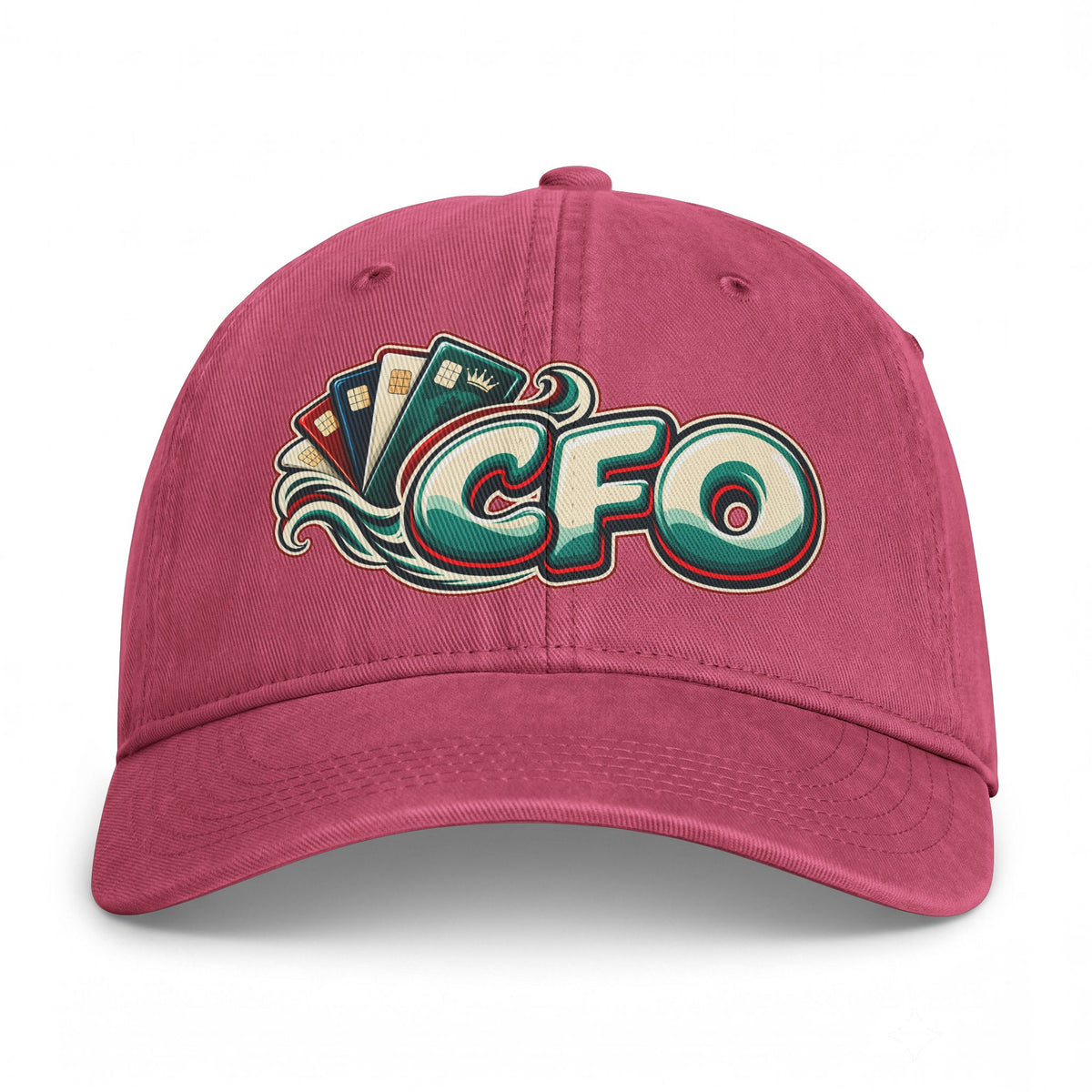 CFO Coastal Vintage Baseball Cap — Retro Surf Logo Dad Hat Printify