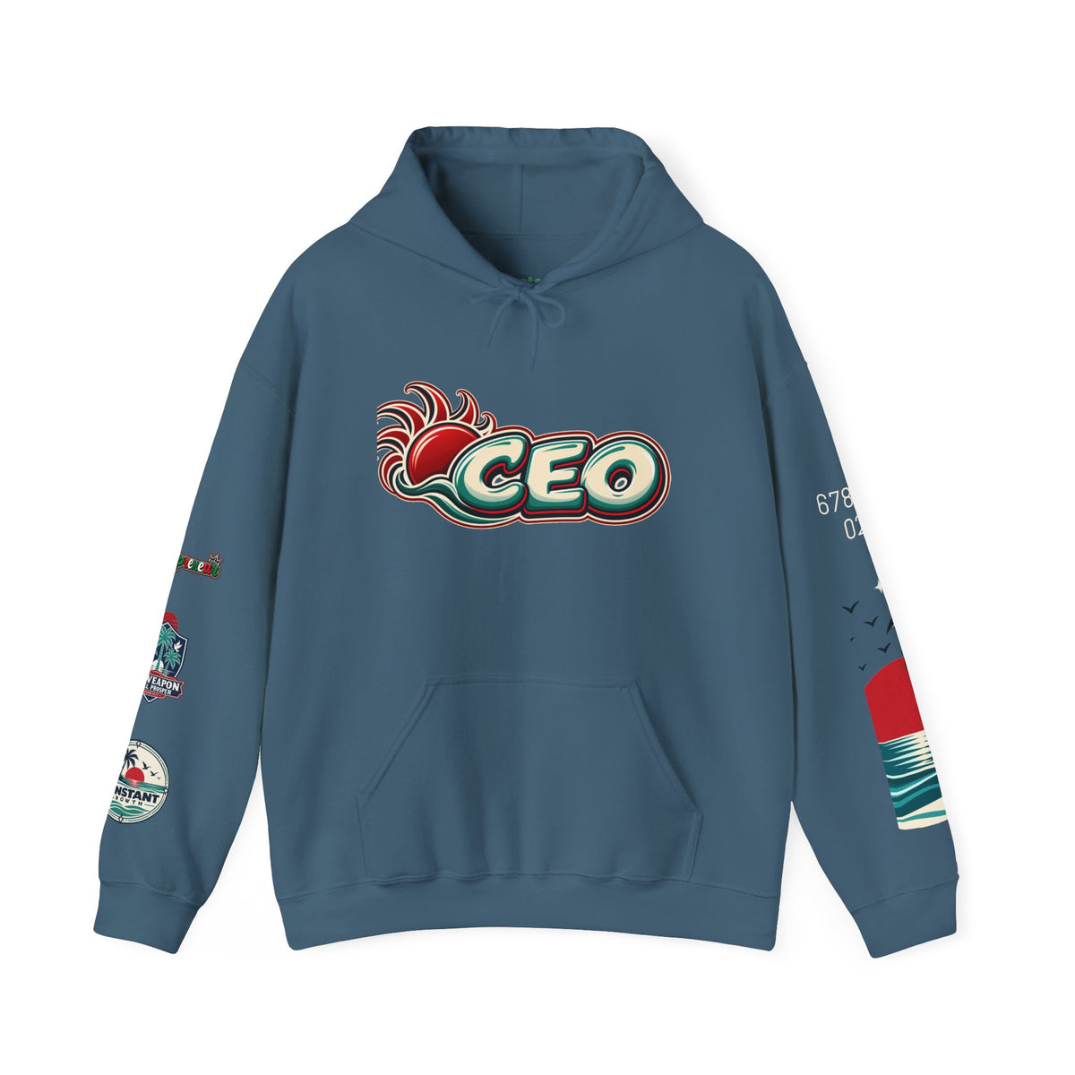 Blessed Surf Hoodie — Palm-Wave Graphic Edition I Printify