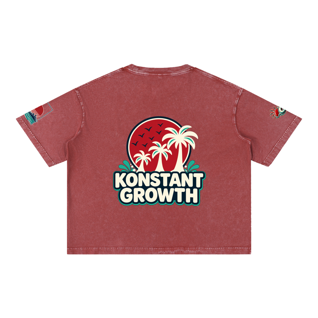 Mineral Wash Boxy Cotton T-Shirt ODMPOD