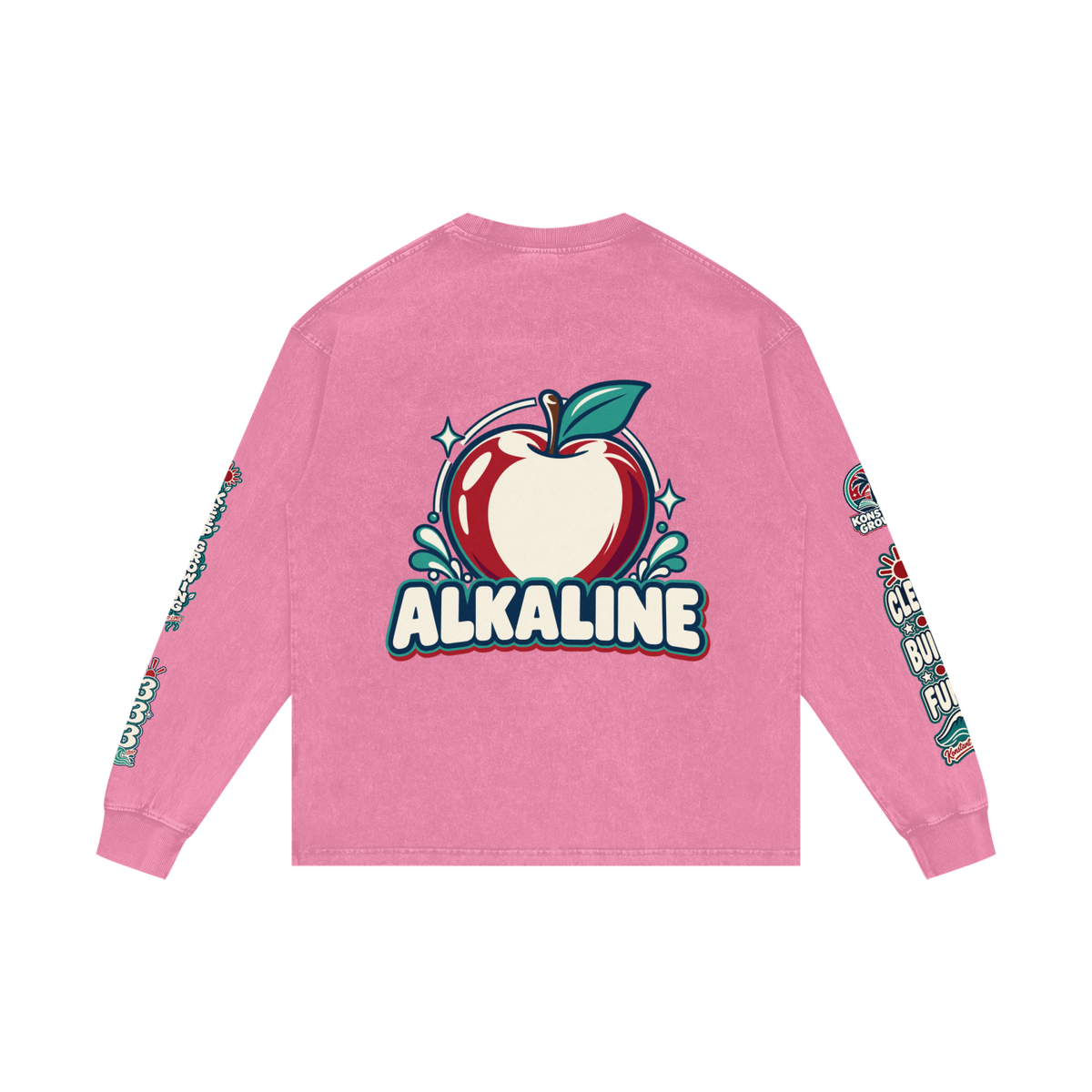Acid Wash Oversize Long Sleeve T-Shirt