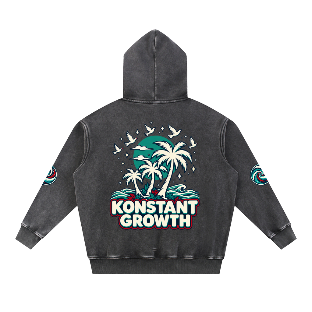 Snow Wash Fleece Oversize Hoodie ODMPOD