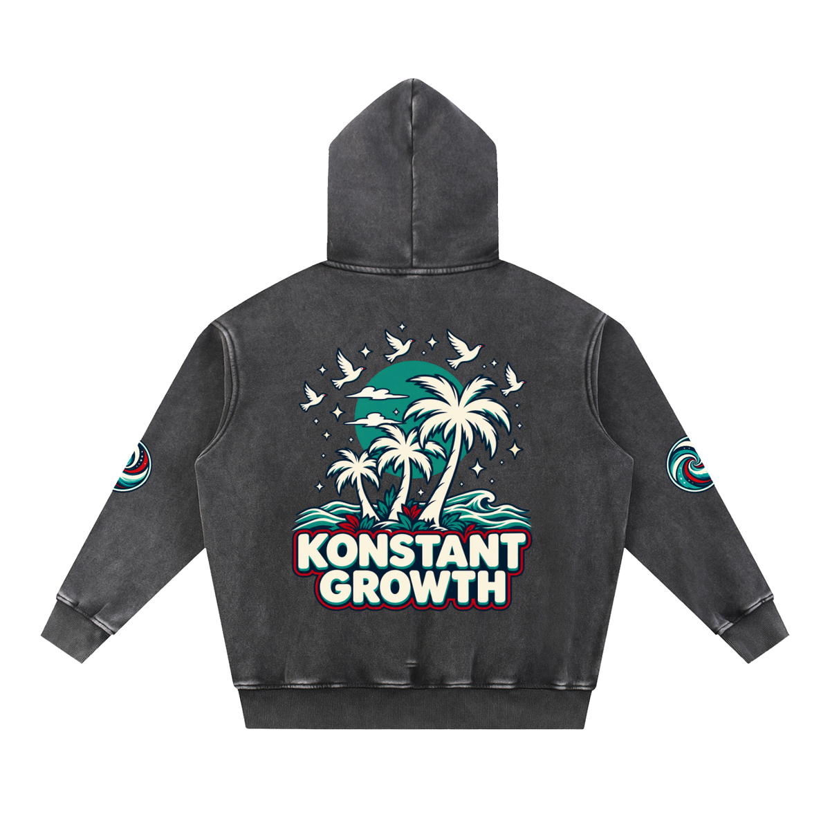 Snow Wash Fleece Oversize Hoodie ODMPOD