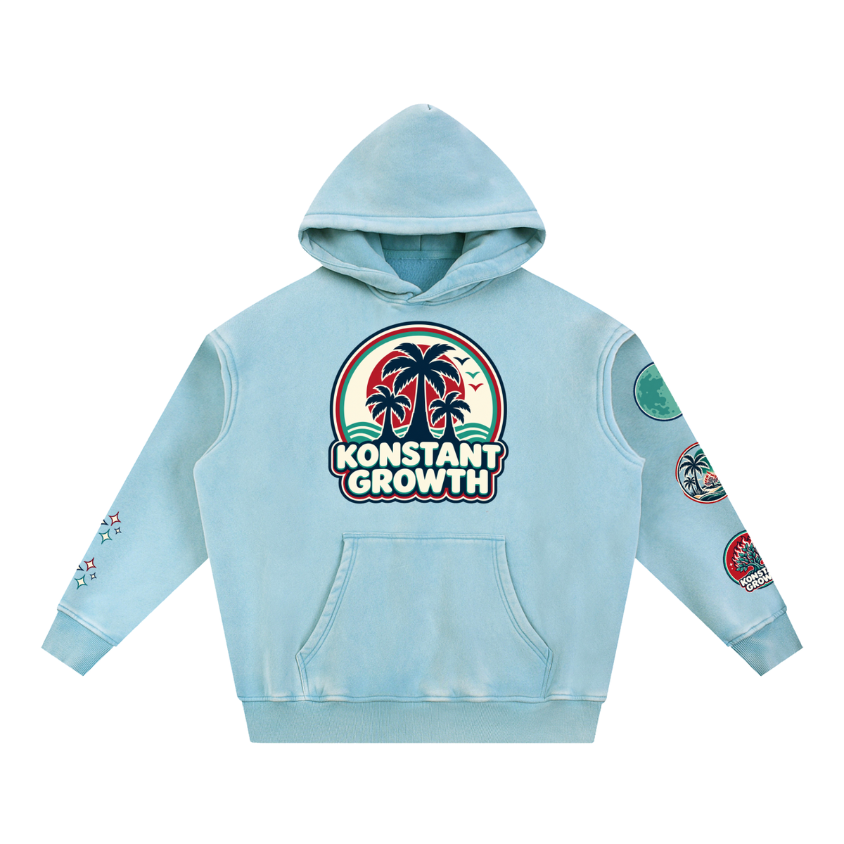 Konstant Growth Vintage — Snow-Wash Fleece Hoodie — Edition I ODMPOD