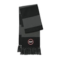 Striped Embroidered Crest Scarf | Spectator Scarf