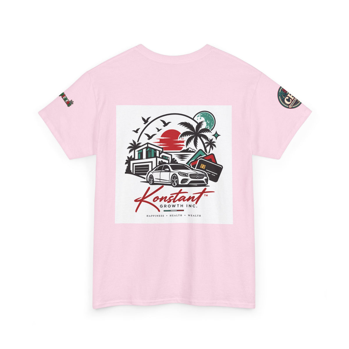 Konstant Growth Inc. Tee — Retro Car & Palm Beach Graphic T-Shirt