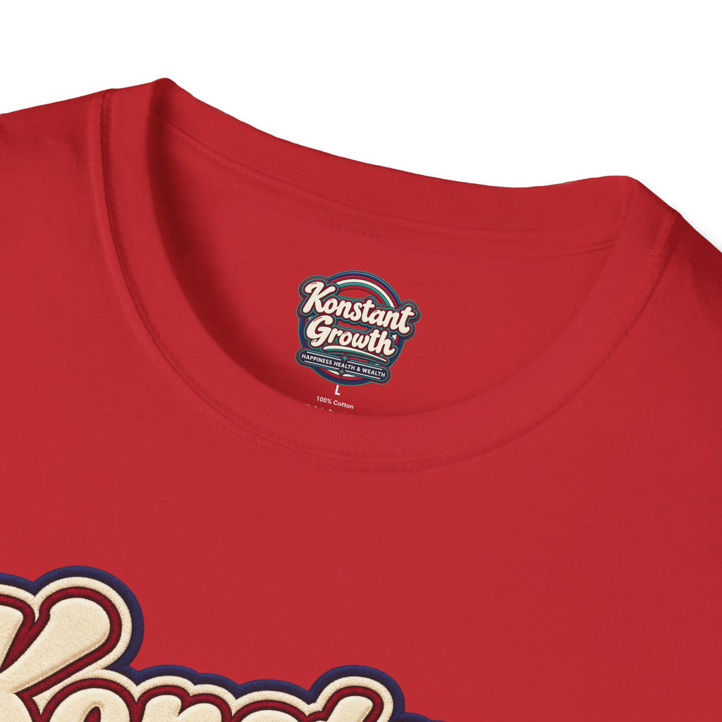 Konstant Growth T-Shirt — Retro Palm Sunset Design