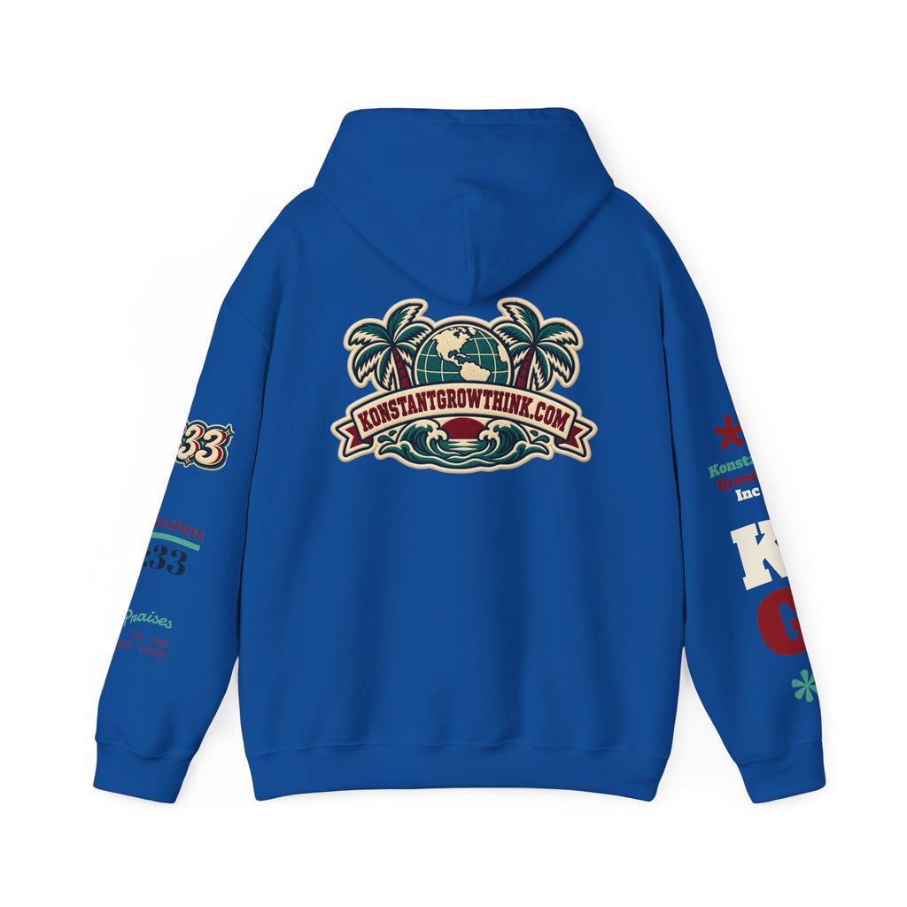 Clean Wave Hoodie — Graphic Palm-Globe Streetwear Hooded Sweatshirt
