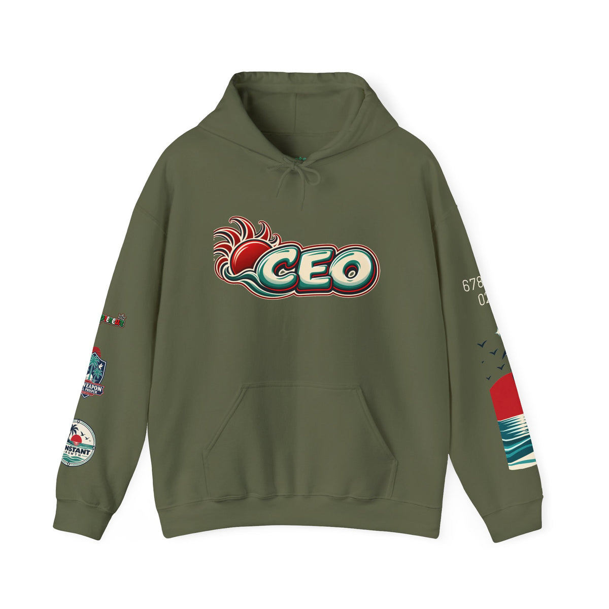 Blessed Surf Hoodie — Palm-Wave Graphic Edition I Printify