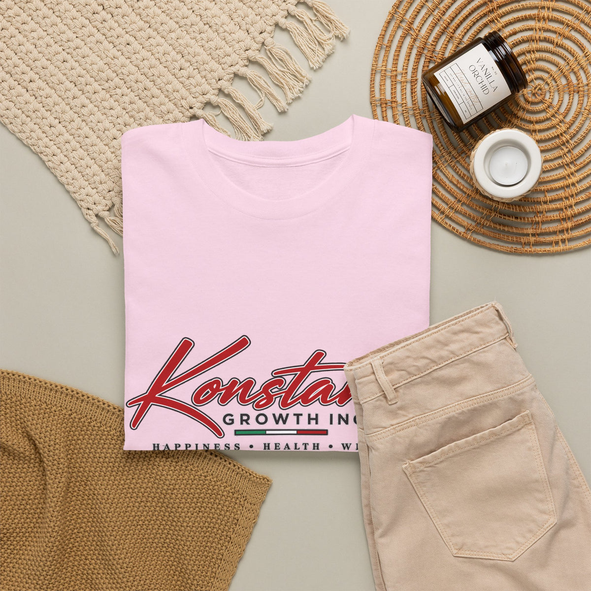 Konstant Growth Inc. Tee — Retro Car & Palm Beach Graphic T-Shirt