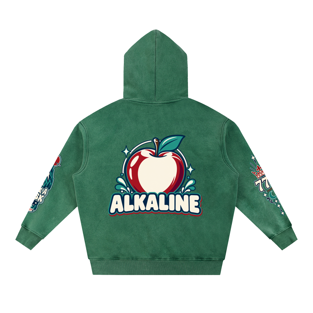 Snow Wash Fleece Oversize Hoodie