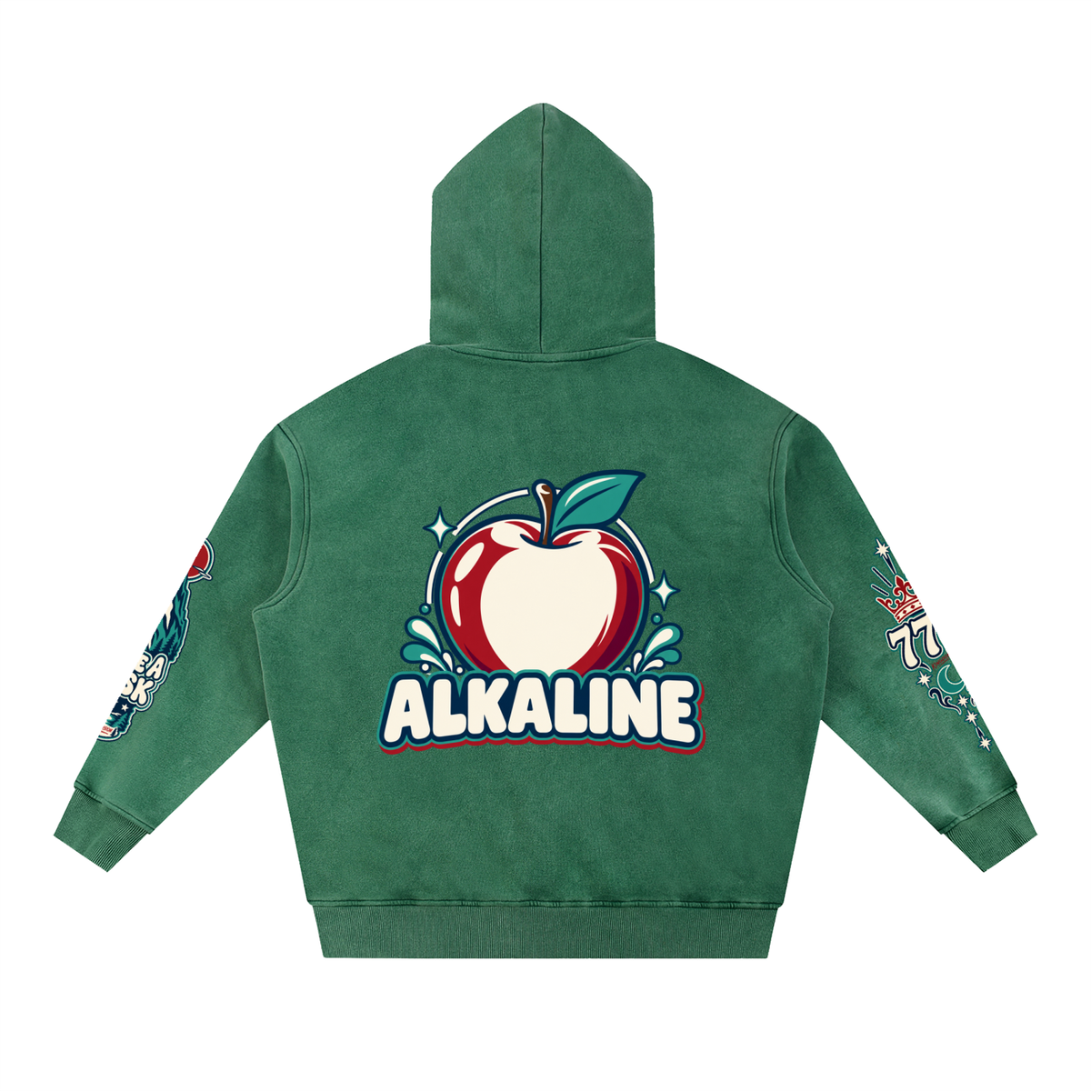 Snow Wash Fleece Oversize Hoodie
