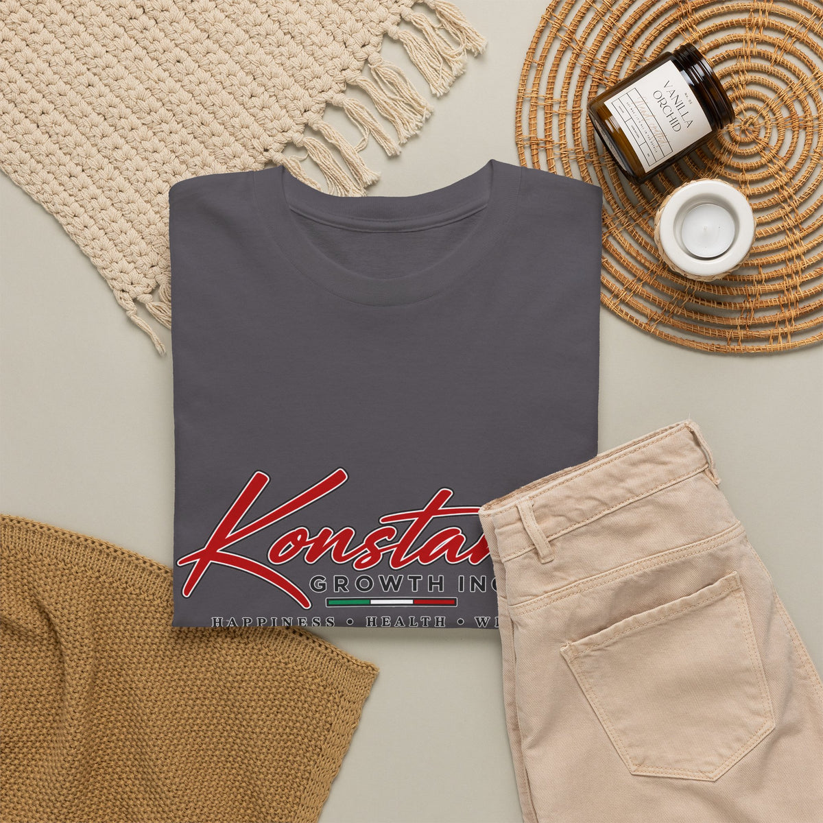 Copy of Konstant Growth Inc. Tee — Retro Car & Palm Beach Graphic T-Shirt