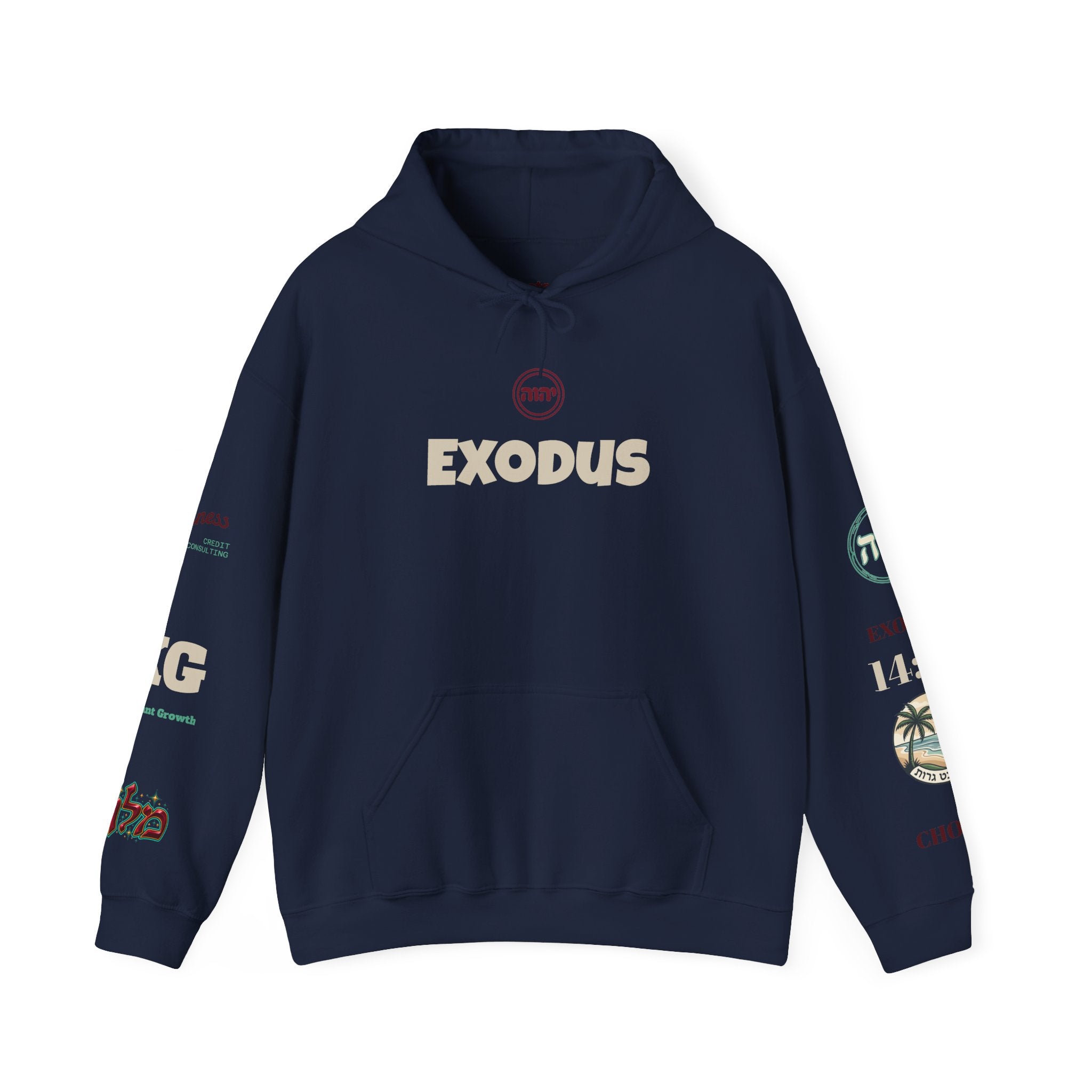 Exodus Graphic Hoodie | Angelic Battle Backprint Pullover