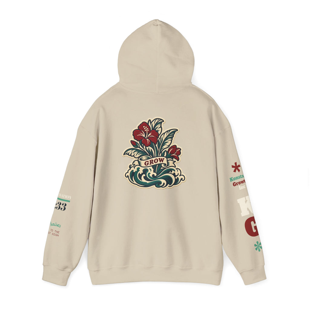 Copy of Hoodie - 'Divine Love' Graphic Hoodie with Vintage Bird & Floral Back Artwork