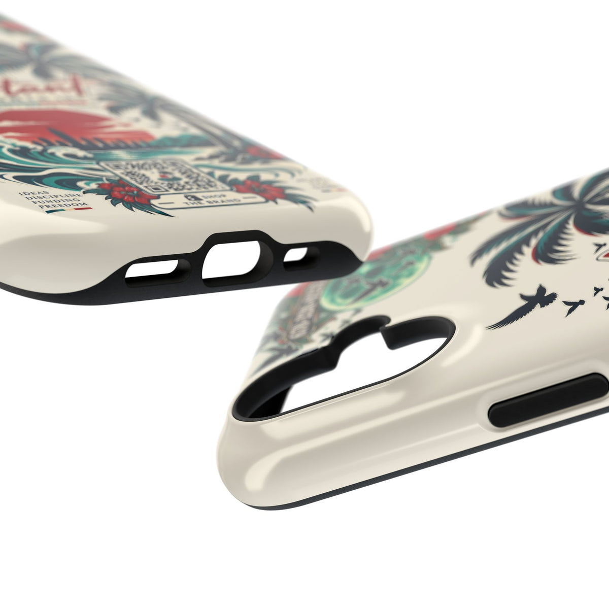 Tropical Palm Phone Case — "Konstant Growth Inc." Impact-Resistant Protective Case Printify