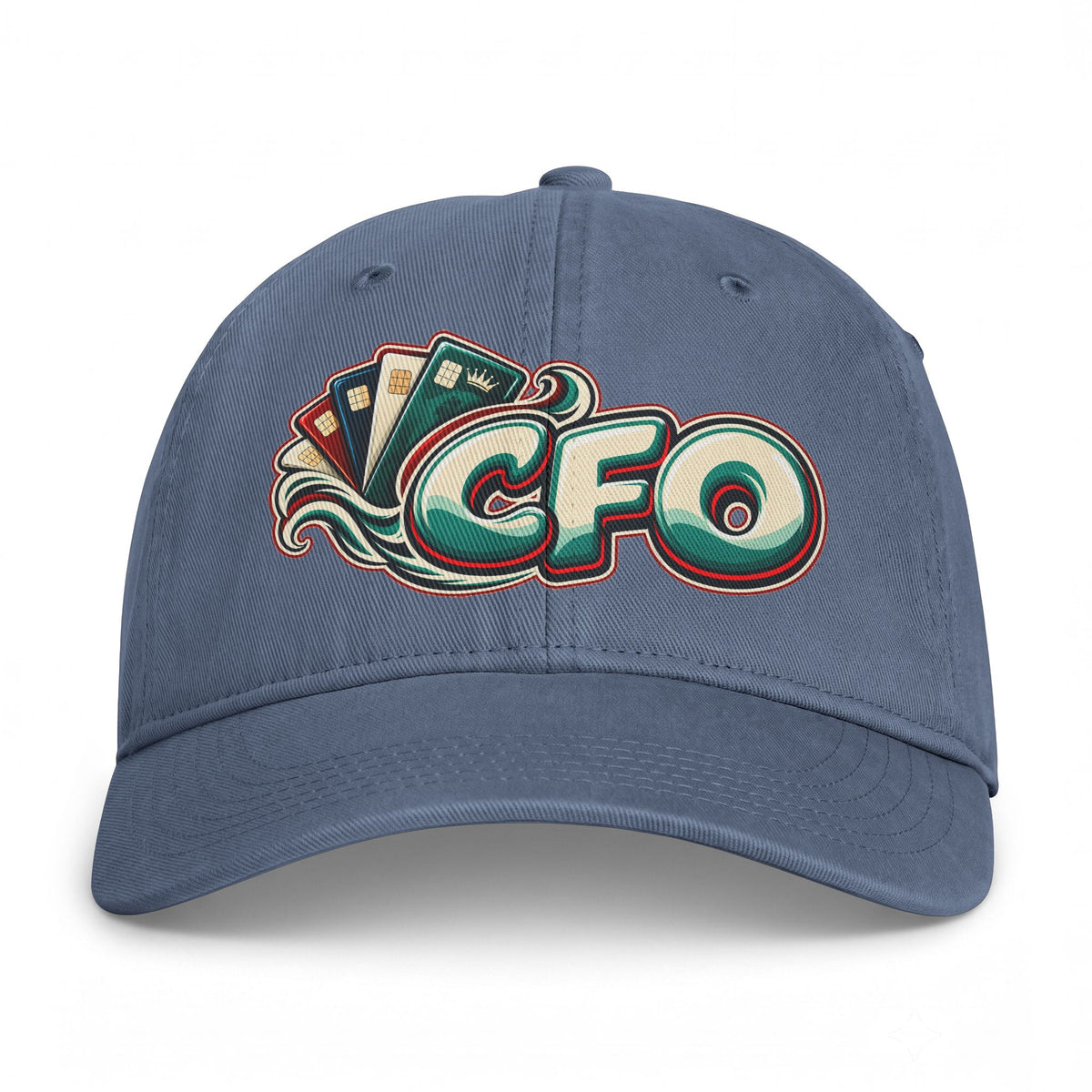 CFO Coastal Vintage Baseball Cap — Retro Surf Logo Dad Hat Printify