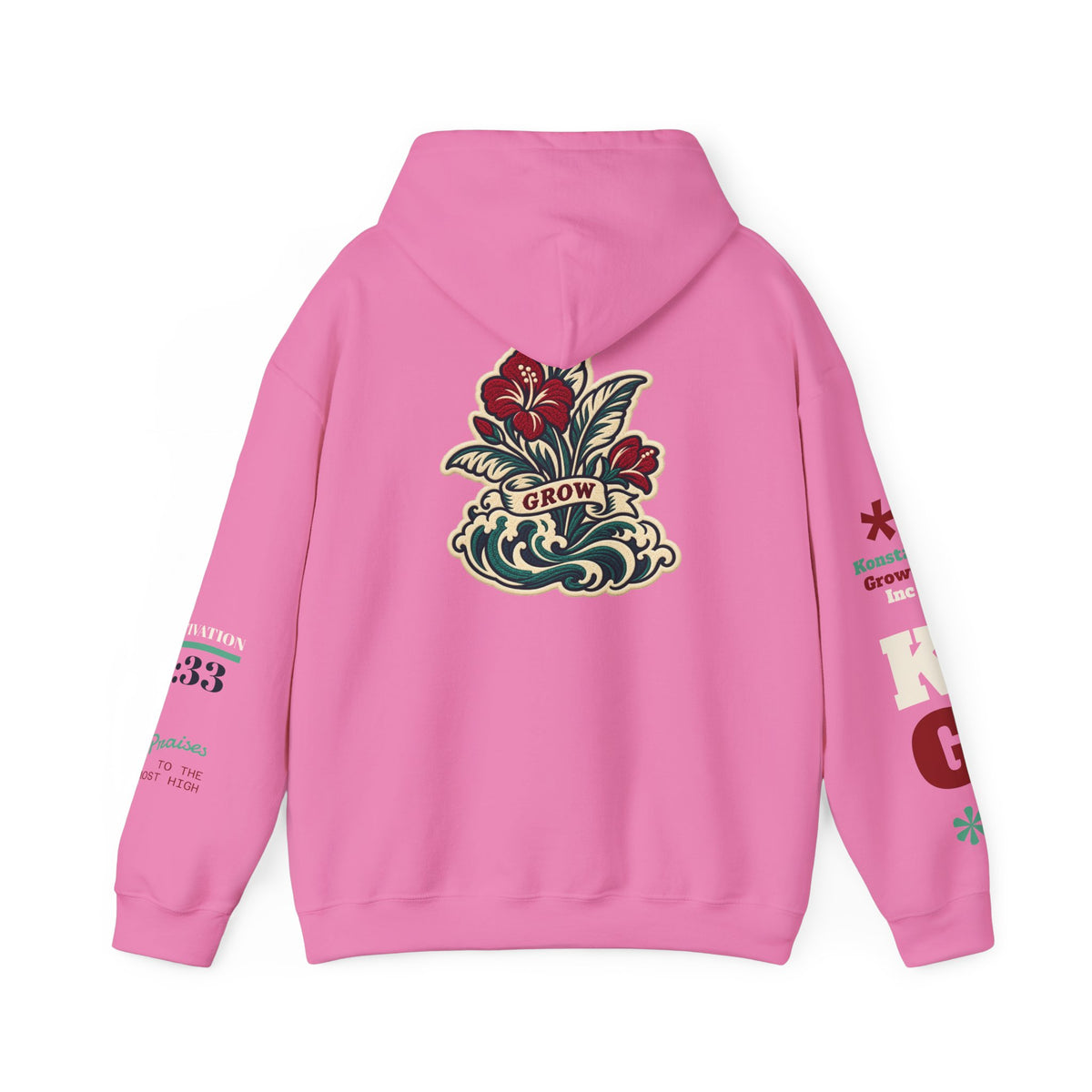 Copy of Hoodie - 'Divine Love' Graphic Hoodie with Vintage Bird & Floral Back Artwork