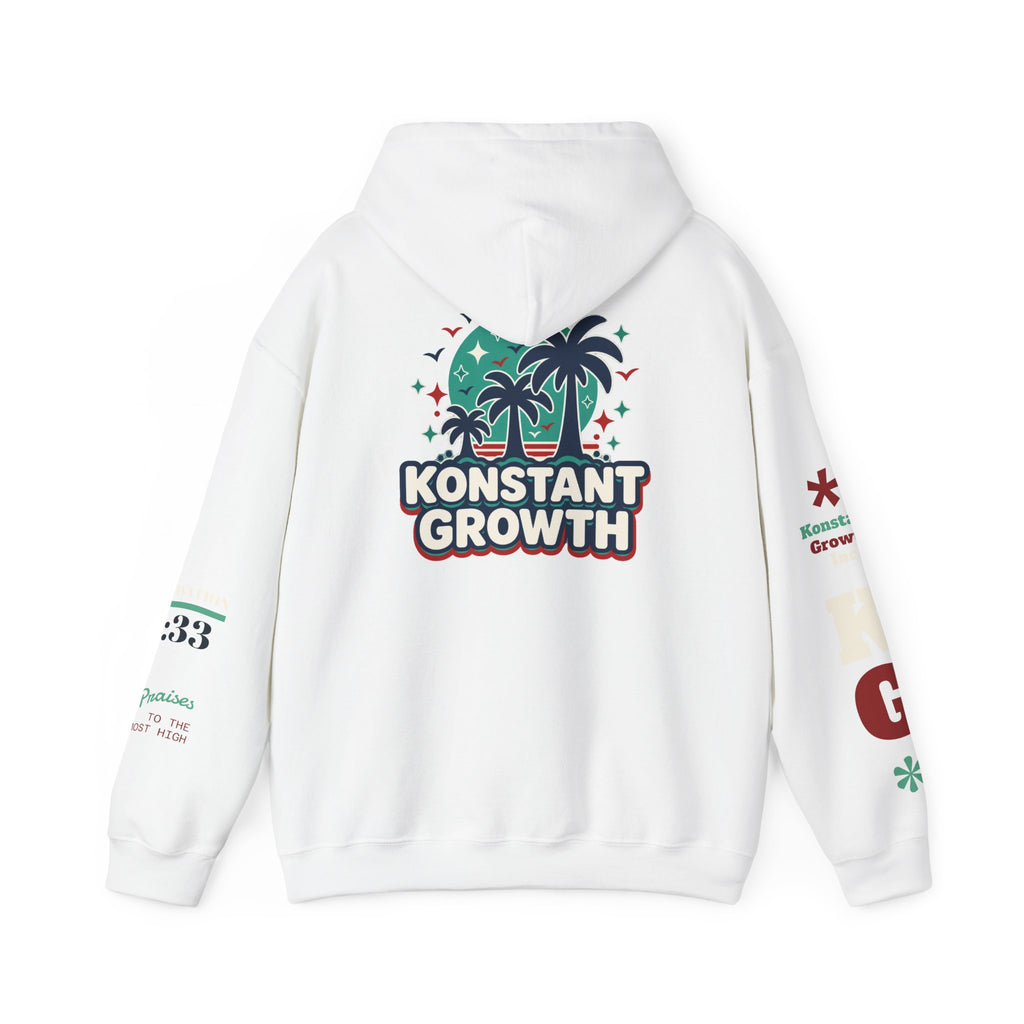 Konstant Growth Hoodie — Retro Palm Tree Graphic Sweatshirt