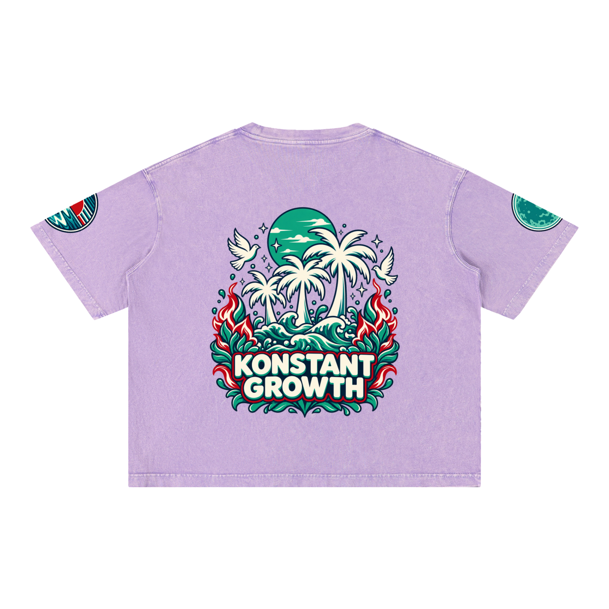 Mineral Wash Boxy Cotton T-Shirt ODMPOD