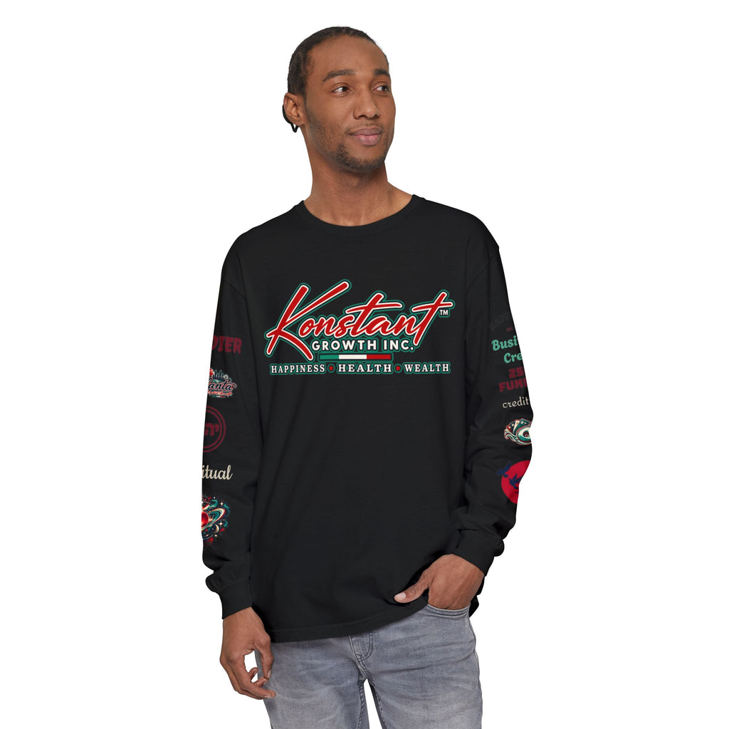 Konstant Growth Long Sleeve T-Shirt — Tropical Palm Surf Graphic