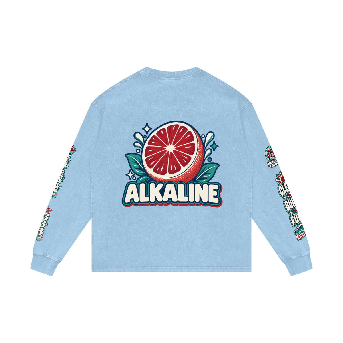Acid Wash Oversize Long Sleeve T-Shirt