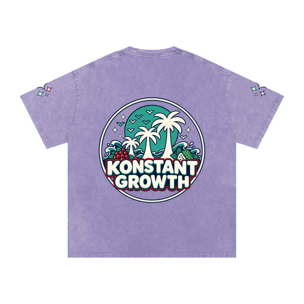 Snow Washed Oversized Cotton T-Shirt ODMPOD