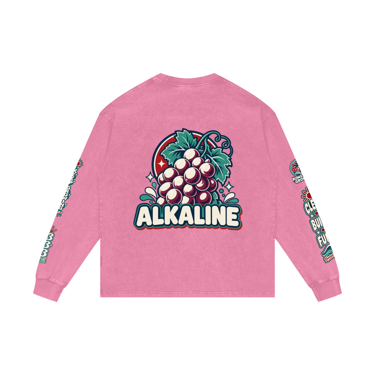 Acid Wash Oversize Long Sleeve T-Shirt