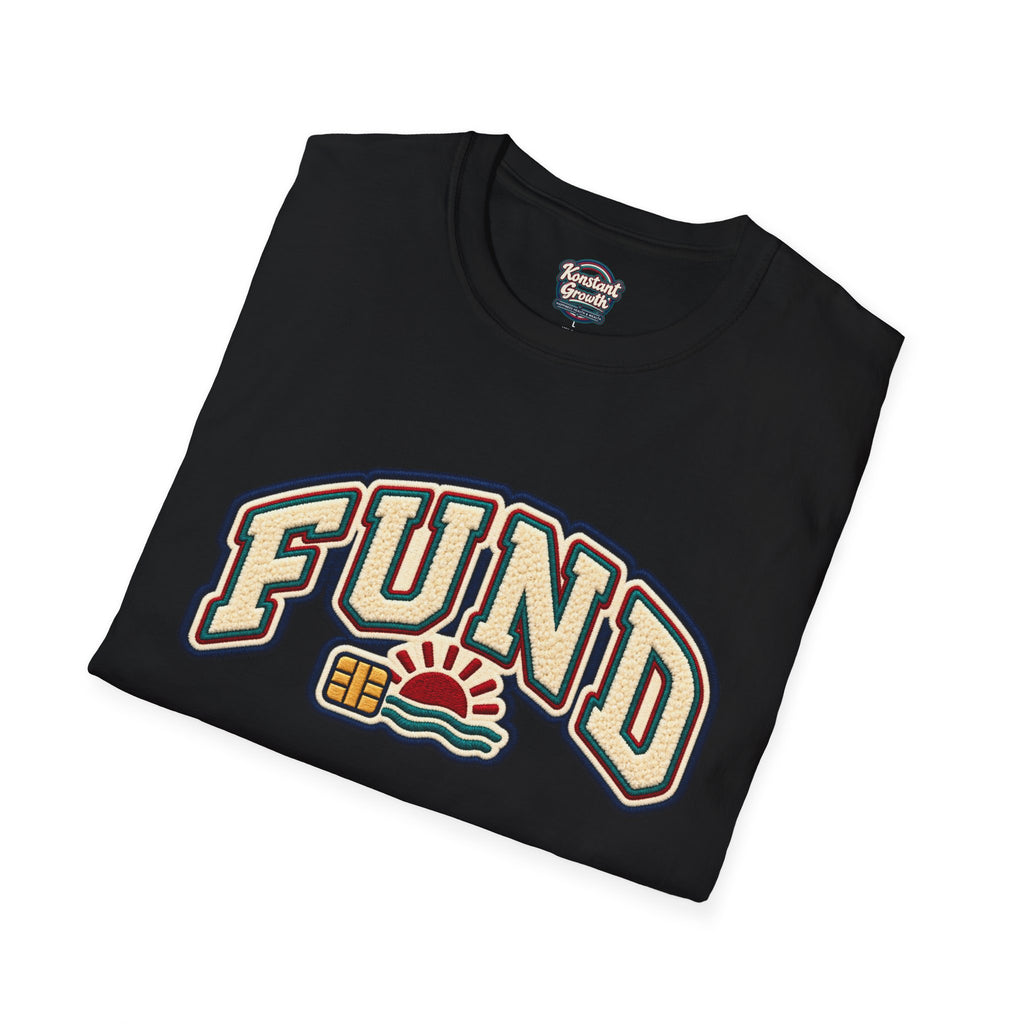 Fund & Grow Graphic T-Shirt — Retro Surf Floral Design