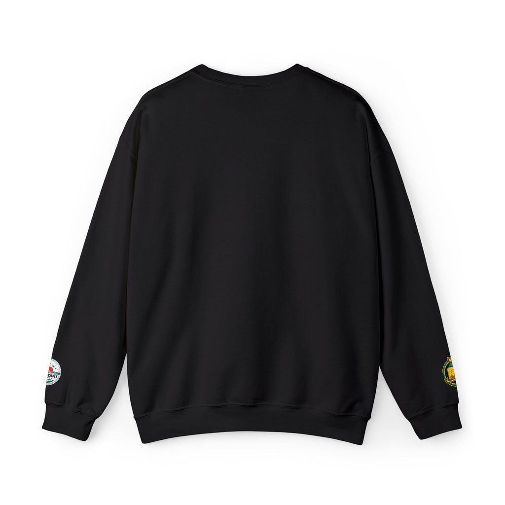 Content Creator Sweatshirt | Embroidered Script Logo, White Crewneck