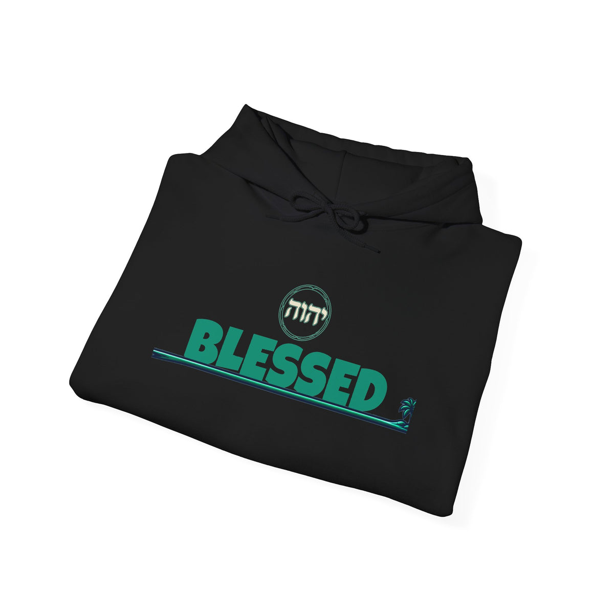 Blessed Hoodie | Surfer Palm Wave Graphic Hoodie, Tropical Beach Sweatshirt