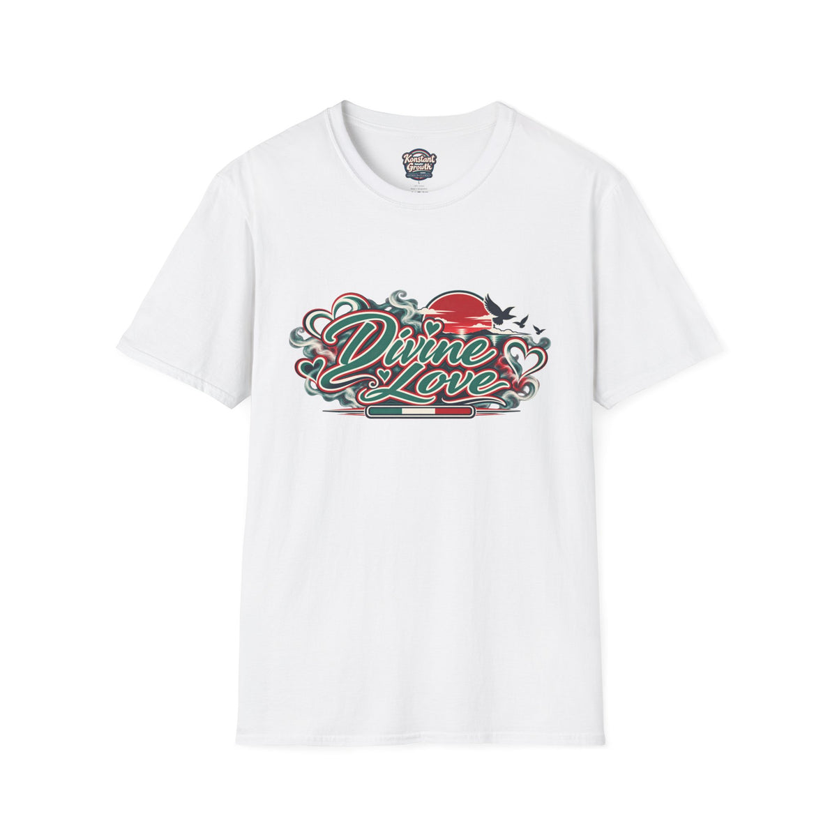 T-Shirt — Divine Love Graphic Tee (Abraham & Sarah Illustration) Printify