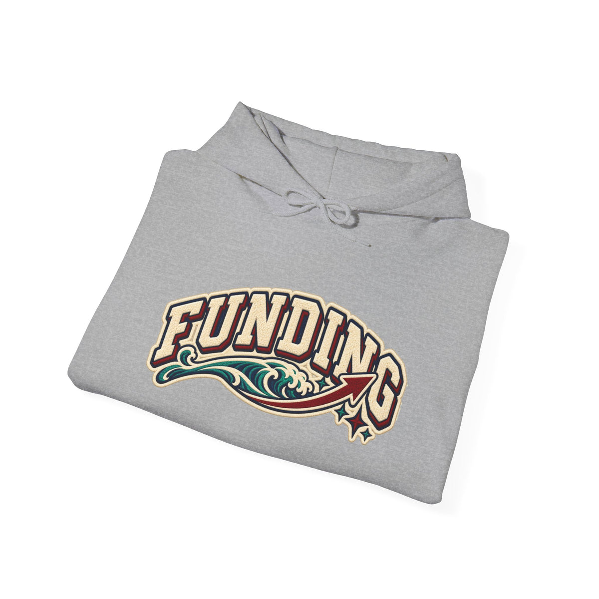 Funding Crewneck Hoodie — "Clean Build Fund" Graphic Pullover