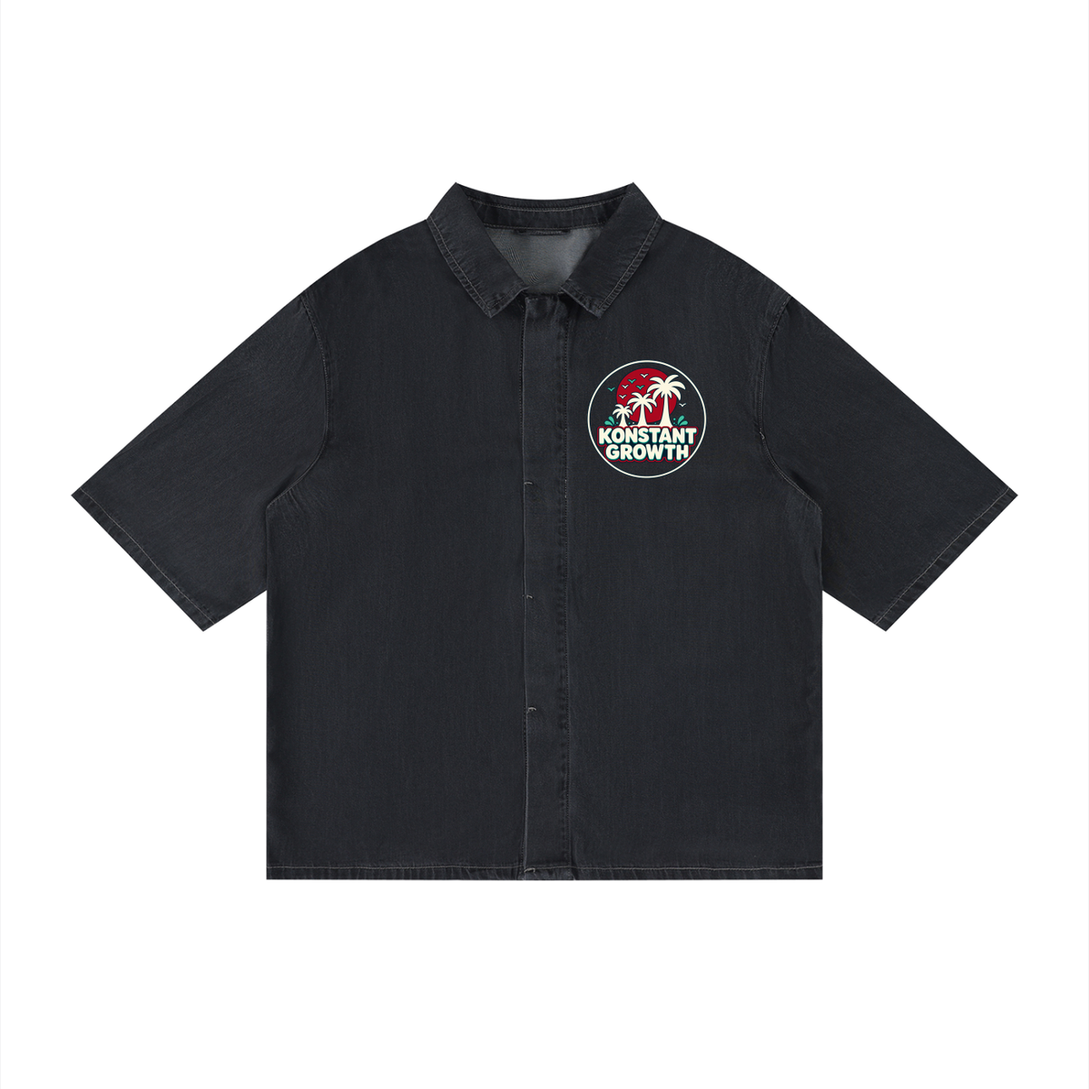 Unisex Vintage Wash Drop Shoulder Lyocell Shirt ODMPOD