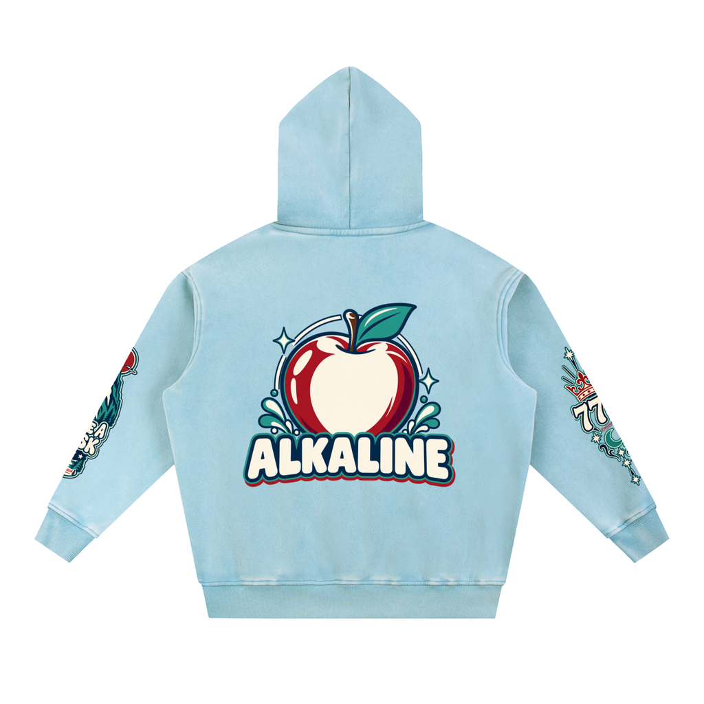 Snow Wash Fleece Oversize Hoodie