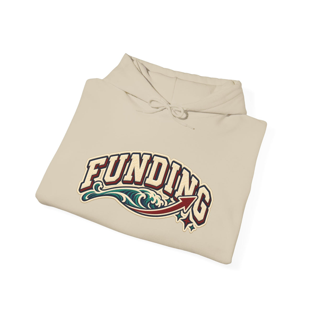 Funding Crewneck Hoodie — "Clean Build Fund" Graphic Pullover