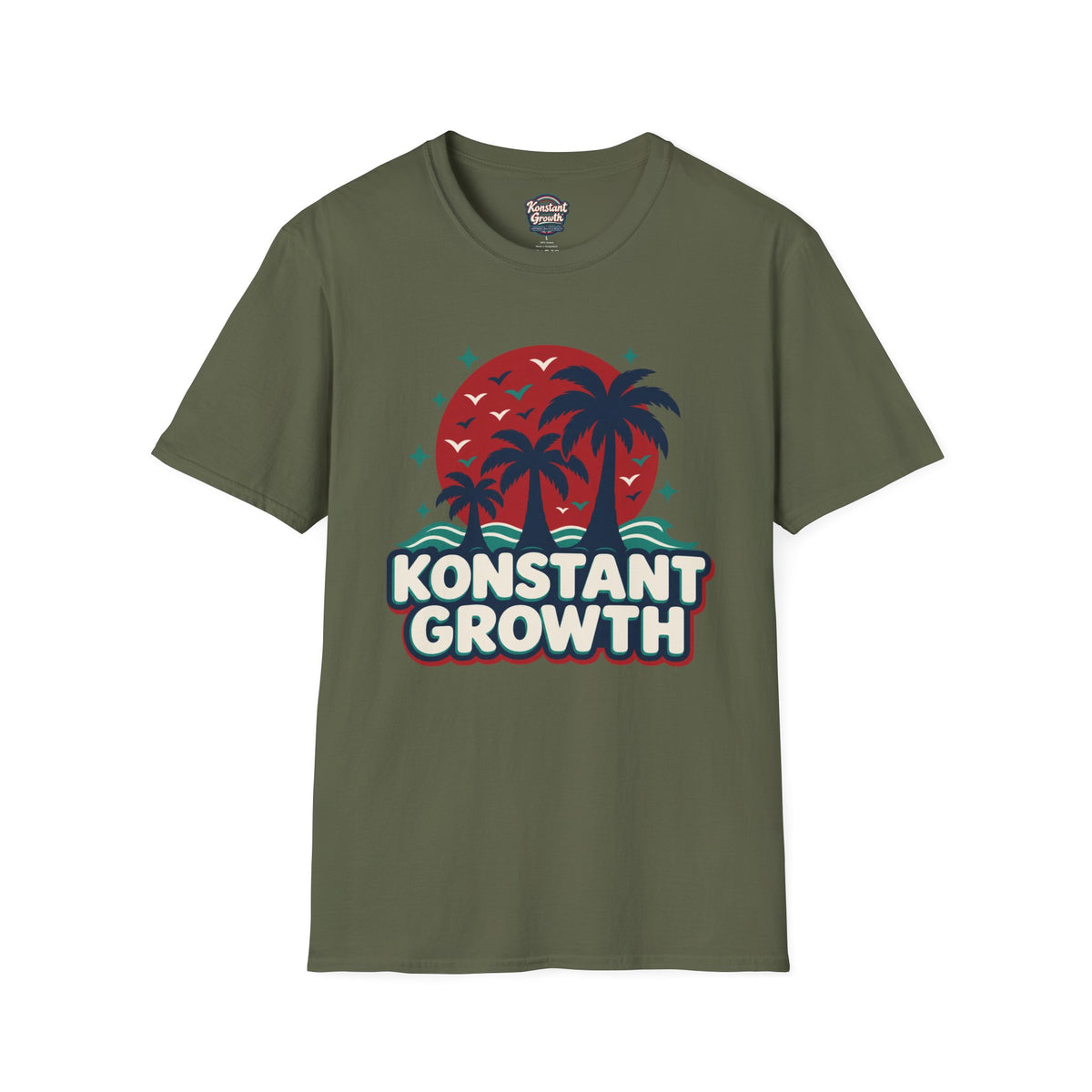 Konstant Growth Tropical Palm T-Shirt Printify