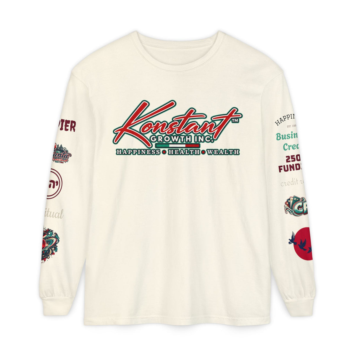 Konstant Growth Long Sleeve T-Shirt — Tropical Palm Surf Graphic