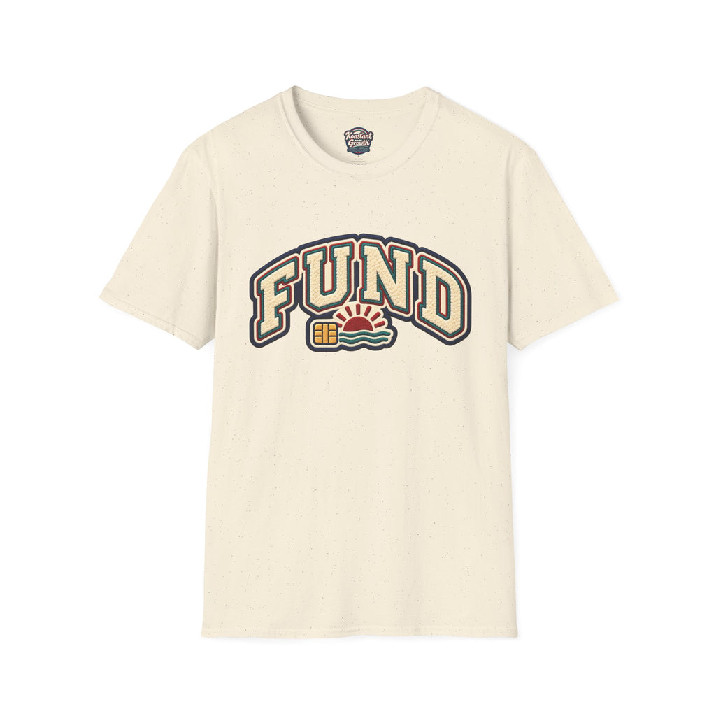 Fund & Grow Graphic T-Shirt — Retro Surf Floral Design