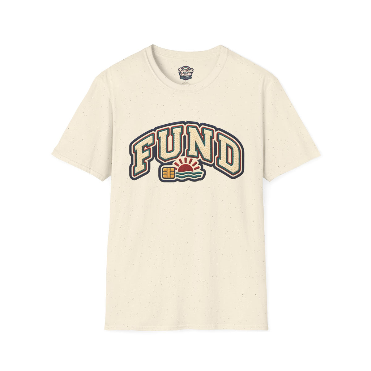 Fund & Grow Graphic T-Shirt — Retro Surf Floral Design